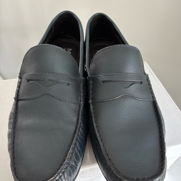 Marc Joseph Black Leather Loafers slip on size 11 work casual party - Picture 4 of 7